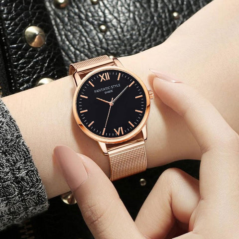 Quartz Watches Stainless Steel Mesh Band